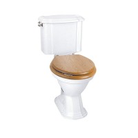 Oxford Close Coupled Cistern & Fittings. White/Chrome (ZOXCC01000C)