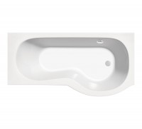 Albany P-Shape Super-Strong Acrylic Shower Bath (Right Hand) (12509)