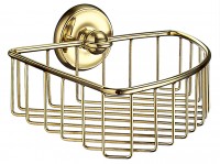 Smedbo Villa Corner Soap Basket - Polished Brass (V274)