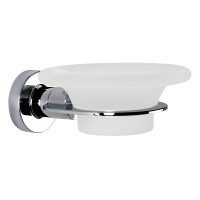 Tecno Project Glass Soap Dish - Chrome / Frosted Glass (117048)