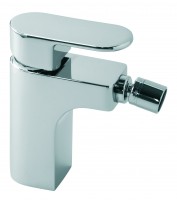 Vado Life Mono Bidet Mixer Smooth Bodied Single Lever Deck Mounted Without Pop-Up Waste - chrome (LIF-110SB-CP)