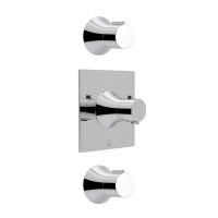 Vado Altitude Two Outlet Thermostatic Shower Valve Kit Wall Mounted - chrome (ALT-1292-CP)