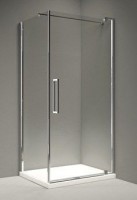Merlyn Series 10, Pivot Door Side Panel 800mm - Chrome/Clear Glass (M10P2211C)
