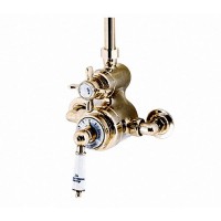 Victorian Exposed Shower Thermostatic Dual Control Valve. Antique Gold (XS61100200)