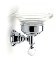 Pimlico Glass Soap Dish Holder. Chrome (XD26060100)