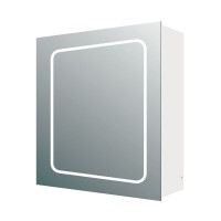 Manor Single Door LED Mirrored Wall Cabinet (21678)