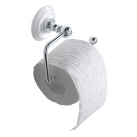 Cambridge Toilet Roll Holder. White/Chrome (ZXBWM003100)