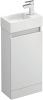 Mere Cloakroom Vanity Unit in Gloss White (15448)