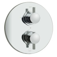 Vado Celsius Round 3 Outlet Thermostatic Shower Valve Wall Mounted - chrome (CEL-148C3RO-CP)