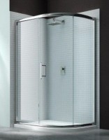 Merlyn Series 6, 1 Door Offset Quad 1000 x 800mm Incl. Tray RH - Chrome/Clear Glass (MS63233R)