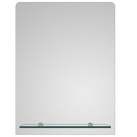 Anvi Rectangular Mirror with Glass Shelf (21624)