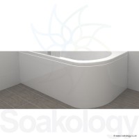 Carron Status 1550mm Showerbath Panels & Accessories | Carronite panel - White (23-1005)