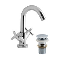 Vado Elements Water Basin Mixer With Clic-Clac Waste - chrome (ELW-100CC-CP)