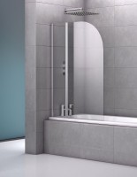 Moxby Double Curved Bath Screen (12550)