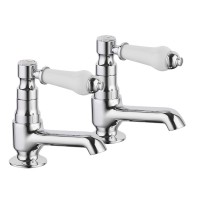 Canterbury Lever Traditional Bath Taps Pairs - Chrome (SK1042)