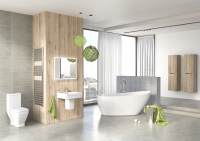 Aintree Five Piece Bathroom Suite (Including 1730mm x 780mm Bath) (23633)