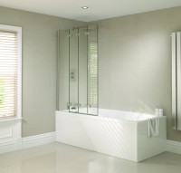 April Showers Prestige Frameless 4 Fold Bath Screen Left Hand (AP9501LS)