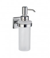 Smedbo House Wall Mounted Holder with Glass Soap Dispenser - Polished Chrome (RK369)