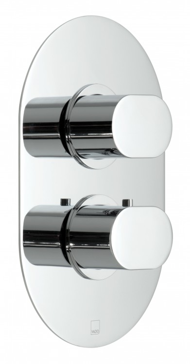 Vado Life 2 Outlet Thermostatic Shower Valve Wall Mounted - chrome (LIF-148C2-CP)