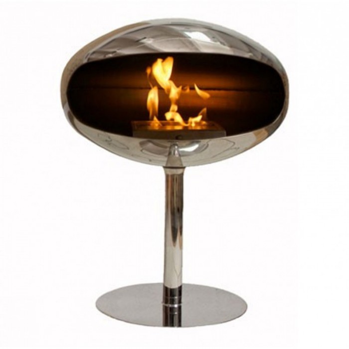 Биокамин Cocoon Fires Terra Pedestal Standing Stainless Stell