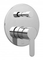 Vado Sense Concealed Single Lever Wall Mounted Manual Shower Valve With Diverter - chrome (SEN-147A-CP)