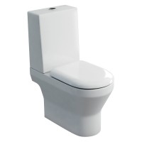 Curve open back close coupled WC pack inc. One piece Cistern - Series 30 - White (30-1958-APACK)
