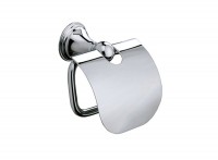 Genoa Toilet Roll Holder with Flap - Chrome (107698)