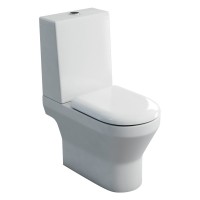 Curve open back close coupled WC pack inc. Standard Lid Cistern - Series 30 - White (30-1958-BPACK)