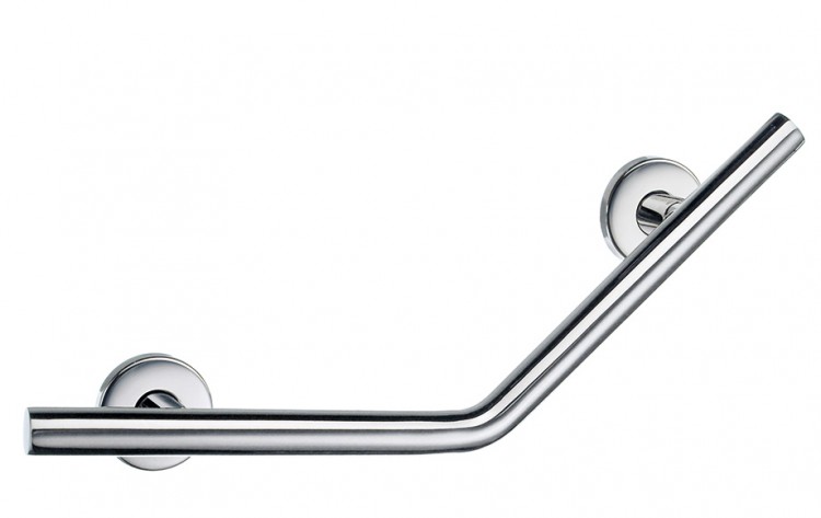 Smedbo Living Straight Long V-Form Grab Bar - Polished Stainless Steel (FK802)