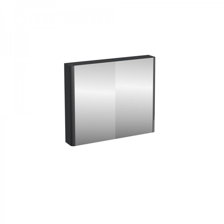 Britton - Aqua Cabinets 900mm mirrored wall cupboard - Compact - Anthracite Grey (C60G)