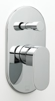 Vado Life Concealed Single Lever Wall Mounted Manual Shower Valve With Diverter - chrome (LIF-147A-CP)