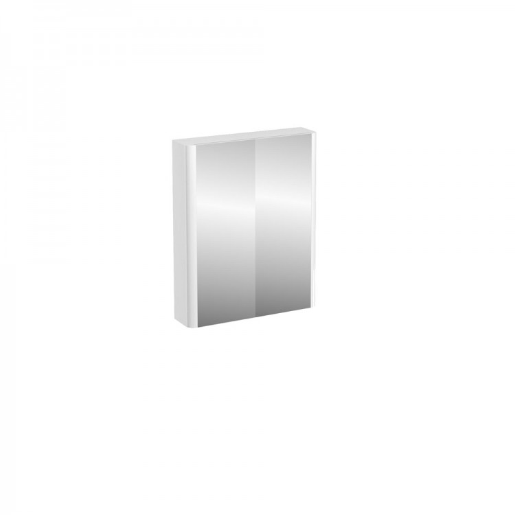 Britton - Aqua Cabinets 600mm mirrored wall cupboard - Compact - White (C50W)
