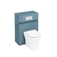 Britton - Aqua Cabinets 600mm back to wall WC unit - with cistern & flush plate - Ocean (W32O)