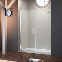Merlyn Series 10, Pivot Door & Inline Panel 1200mm Incl. Tray - Chrome/Clear Glass (MS101241C)