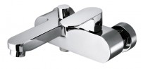 Vado Life Exposed Bath Shower Mixer Single Lever Wall Mounted Without Shower Kit - chrome (LIF-123-CP)