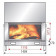Каминная топка H1400 axis
