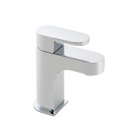 Vado Life Mini Mono Basin Mixer Single Lever Deck Mounted Smooth Bodied Without Clic-Clac Waste - chrome (LIF-100MSB-CP)