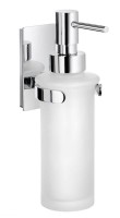 Smedbo Pool Wall Mounted Holder with Glass Soap Dispenser - Polished Chrome (ZK369)