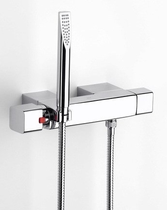 Roca Thesis Wall-Mounted Thermostatic Shower Mixer - Chrome (5A1350C00)