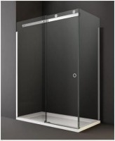 Merlyn Series 10, Side Panel 800mm - Chrome/Clear Glass (M102211C)
