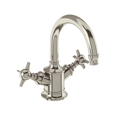 Arcade Dual Lever Basin Mixer without Pop Up Waste - Nickel (ARC14)
