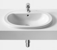 Roca Coral-N In Countertop Basin 560 x 480mm 1TH - White (327898000)