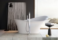 LeMont White Freestanding Acrylic Bath (21728)