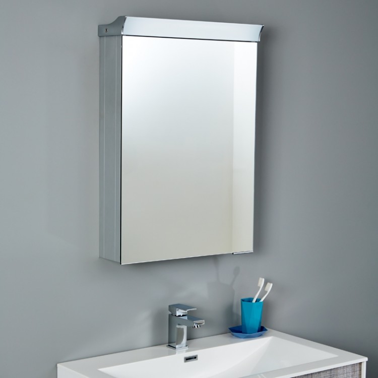 Halo 550mm Illuminated Mirrored Cabinet (SK3001)