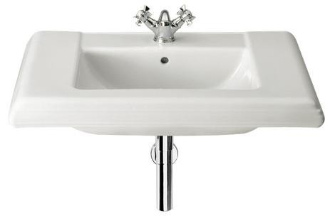 Roca New Classical Wall Hung Basin 630 x 510mm 1TH - White (327491000)