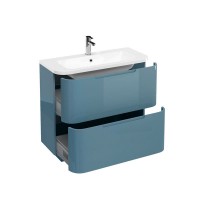 Britton - Aqua Cabinets 900mm Vanity Unit - Twin drawer - Compact - Ocean (CM2O-Q9040)