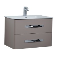 Adapt 2 Drawer 80cm - Wall Hung - Taupe (SK14143-50)