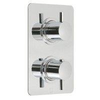 Vado Celsius 1 Outlet Thermostatic Shower Valve Wall Mounted - chrome (CEL-148CSQ-34-CP)