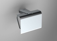 S6 Toilet Roll Holder with Flap - chrome (161034)