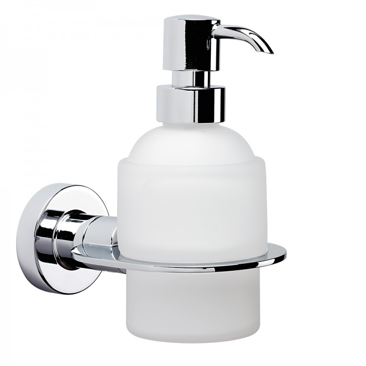 Tecno Project Soap Dispenser - Chrome / Frosted Glass (118281)